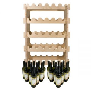Купить Винная полка (стеллаж) + комплект бутылок «Тоскана» (24 шт.) в 